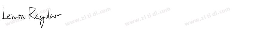 Lemon Regular字体转换